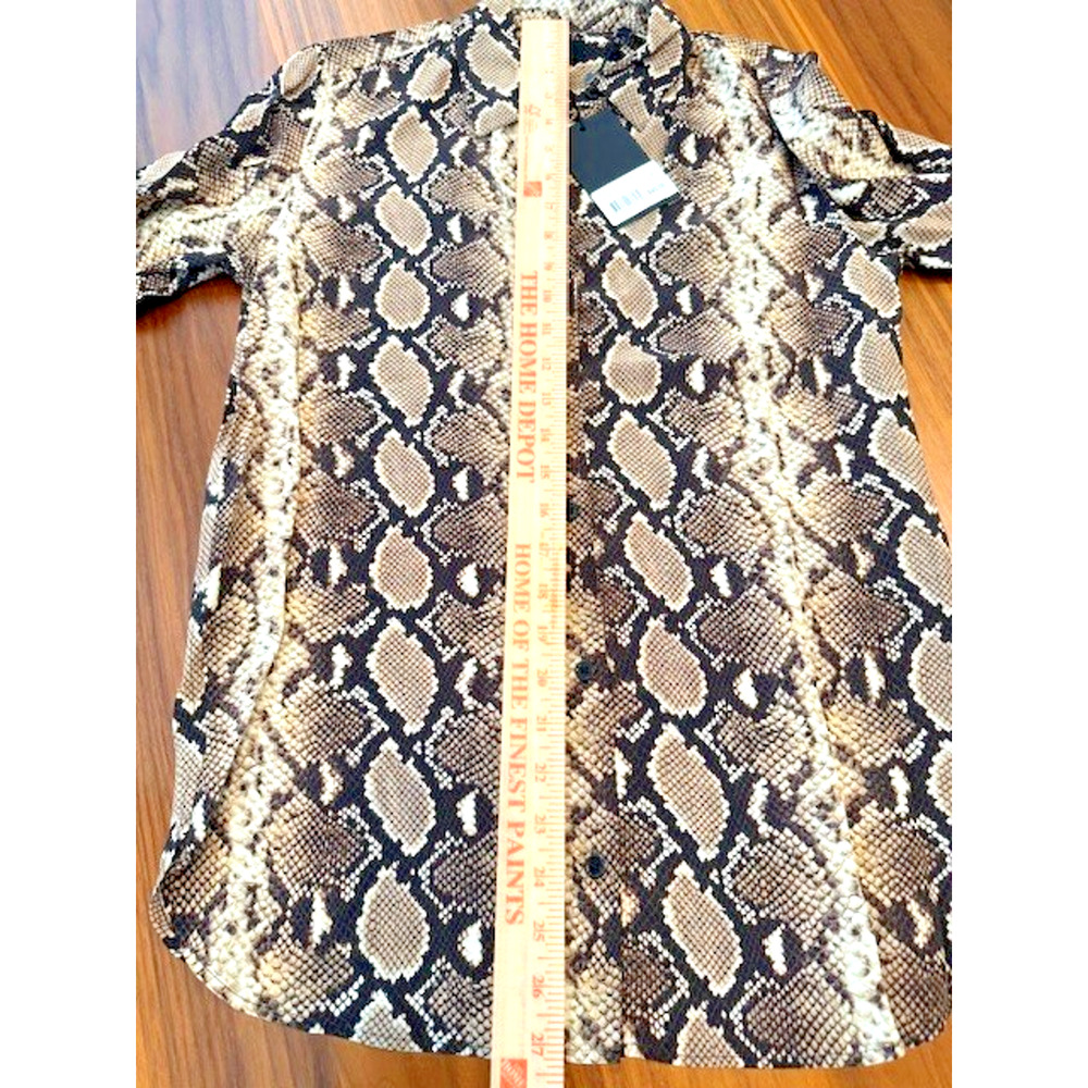 The Kooples Snakeskin Print Python Long Sleeve Si… - image 5